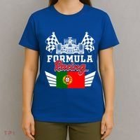 Portuguese Auto Race Portugal Flag Formula Racing Car Racer Meaningful Gift T-Shirt thumb 4