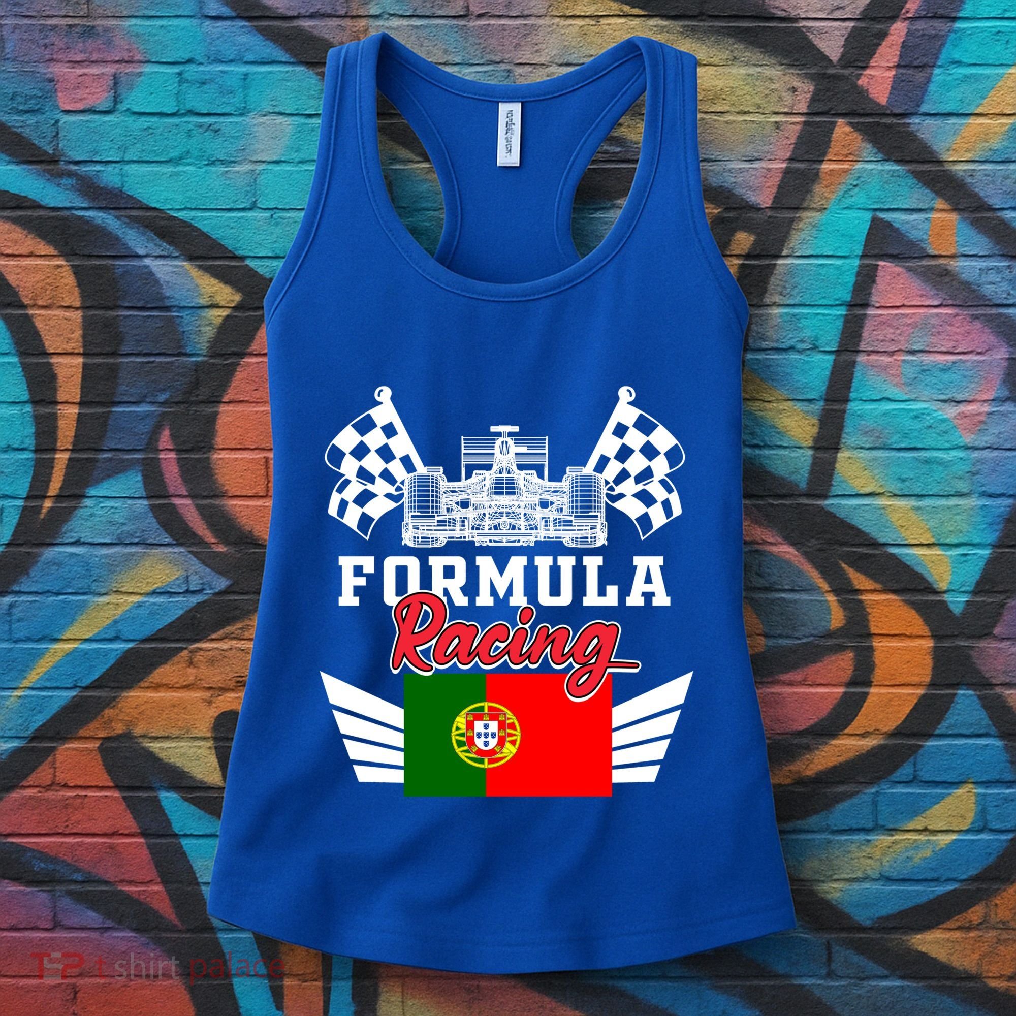 Portuguese Auto Race Portugal Flag Formula Racing Car Racer Meaningful Gift Women's Tank Top