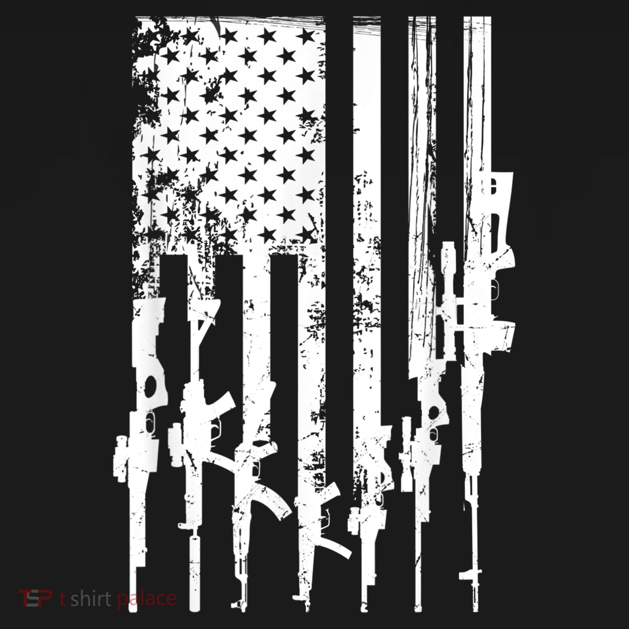 Patriotic American Rifle Flag Pro Gun Gifts Mousepad
