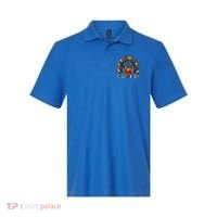 Pumpkins And Rainbow Trick Or Teach Teacher Halloween Funny Gift Polo thumb 0