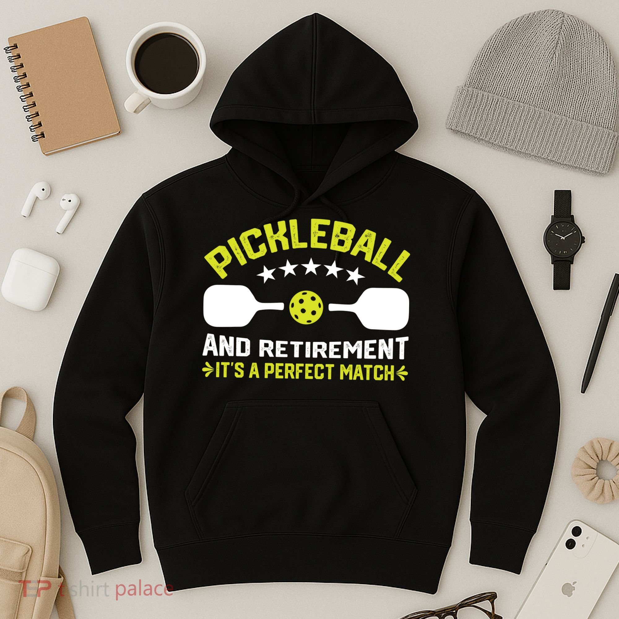 Pickleball And Retirement It's A Perfect Match Hoodie