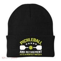 Pickleball And Retirement It's A Perfect Match Beanie thumb 0
