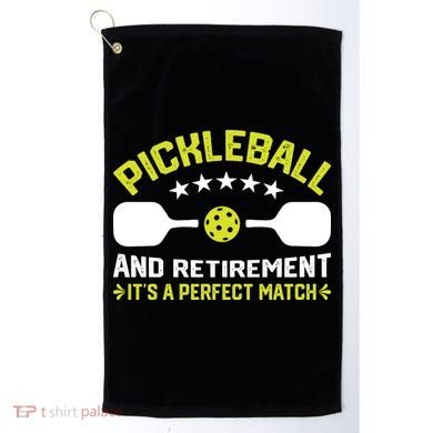 Pickleball And Retirement It's A Perfect Match Golf Towel