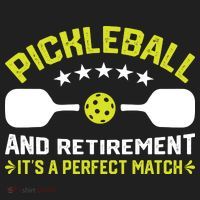 Pickleball And Retirement It's A Perfect Match Golf Towel thumb 3