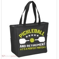 Pickleball And Retirement It's A Perfect Match Tote Bag thumb 2