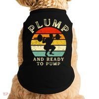 Plump And Ready To Pump Funny Workout Training Sarcastic Gym Cute Gift Doggie Tank thumb 0