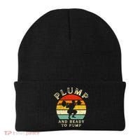 Plump And Ready To Pump Funny Workout Training Sarcastic Gym Cute Gift Beanie thumb 0