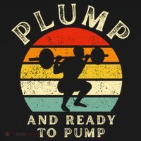 Plump And Ready To Pump Funny Workout Training Sarcastic Gym Cute Gift Women's Hoodie thumb 2