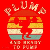 Plump And Ready To Pump Funny Workout Training Sarcastic Gym Cute Gift Santa Hat thumb 1