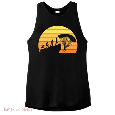 Parachuting Evolution Ladies PosiCharge Tri-Blend Wicking Tank