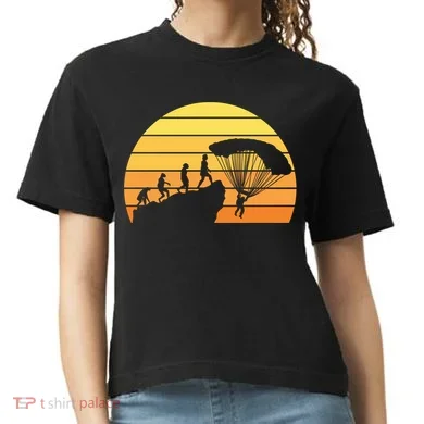 Parachuting Evolution Comfort Colors Boxy T-Shirt