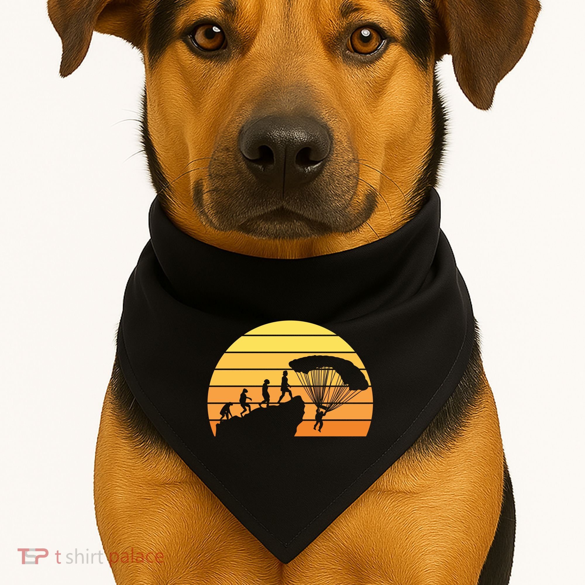 Parachuting Evolution USA-Made Doggie Bandana
