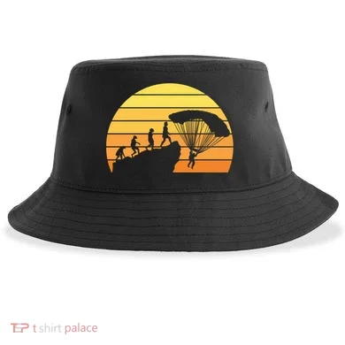 Parachuting Evolution Sustainable Bucket Hat