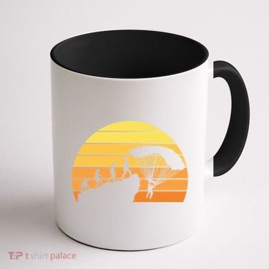 Parachuting Evolution Coffee Mug back
