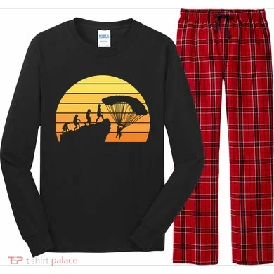Parachuting Evolution Long Sleeve Pajama Set