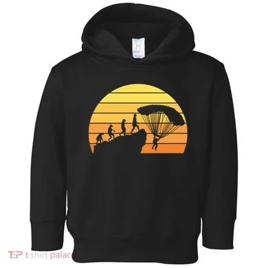Parachuting Evolution Toddler Hoodie