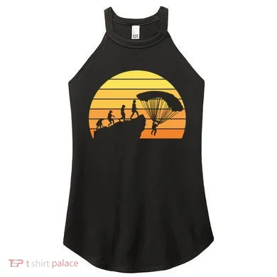 Parachuting Evolution Women's Perfect Tri Rocker Tank