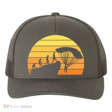 Parachuting Evolution Yupoong Adult 5-Panel Trucker Hat
