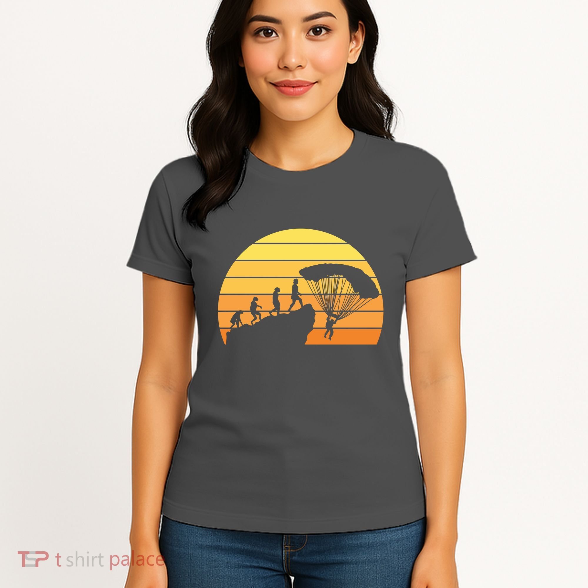 Parachuting Evolution Women's T-Shirt