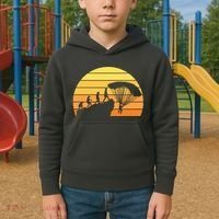 Parachuting Evolution Kids Hoodie thumb 2