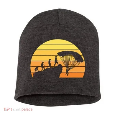 Parachuting Evolution Short Acrylic Beanie