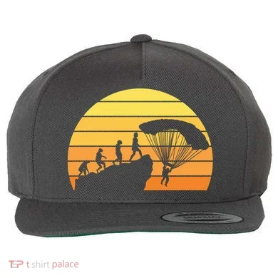 Parachuting Evolution Wool Snapback Cap