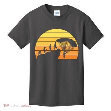 Parachuting Evolution Kids T-Shirt