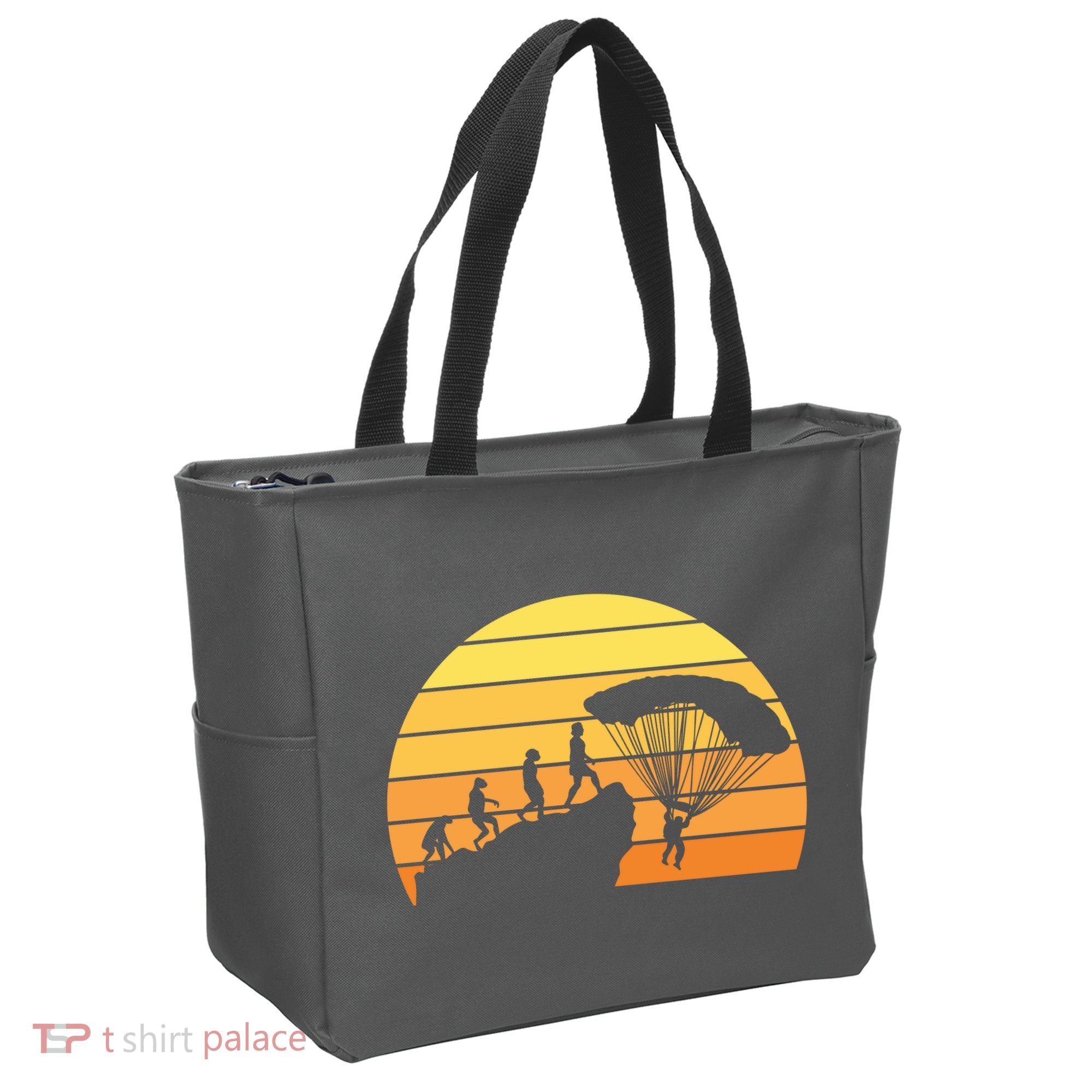 Parachuting Evolution Tote Bag