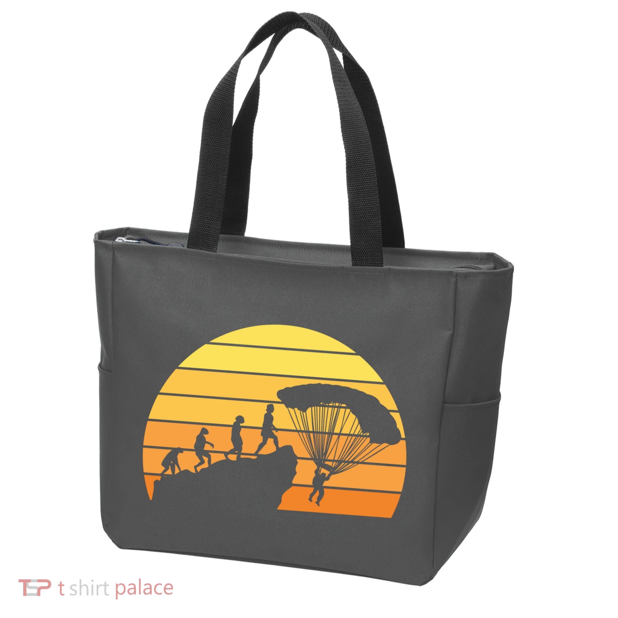 Parachuting Evolution Tote Bag