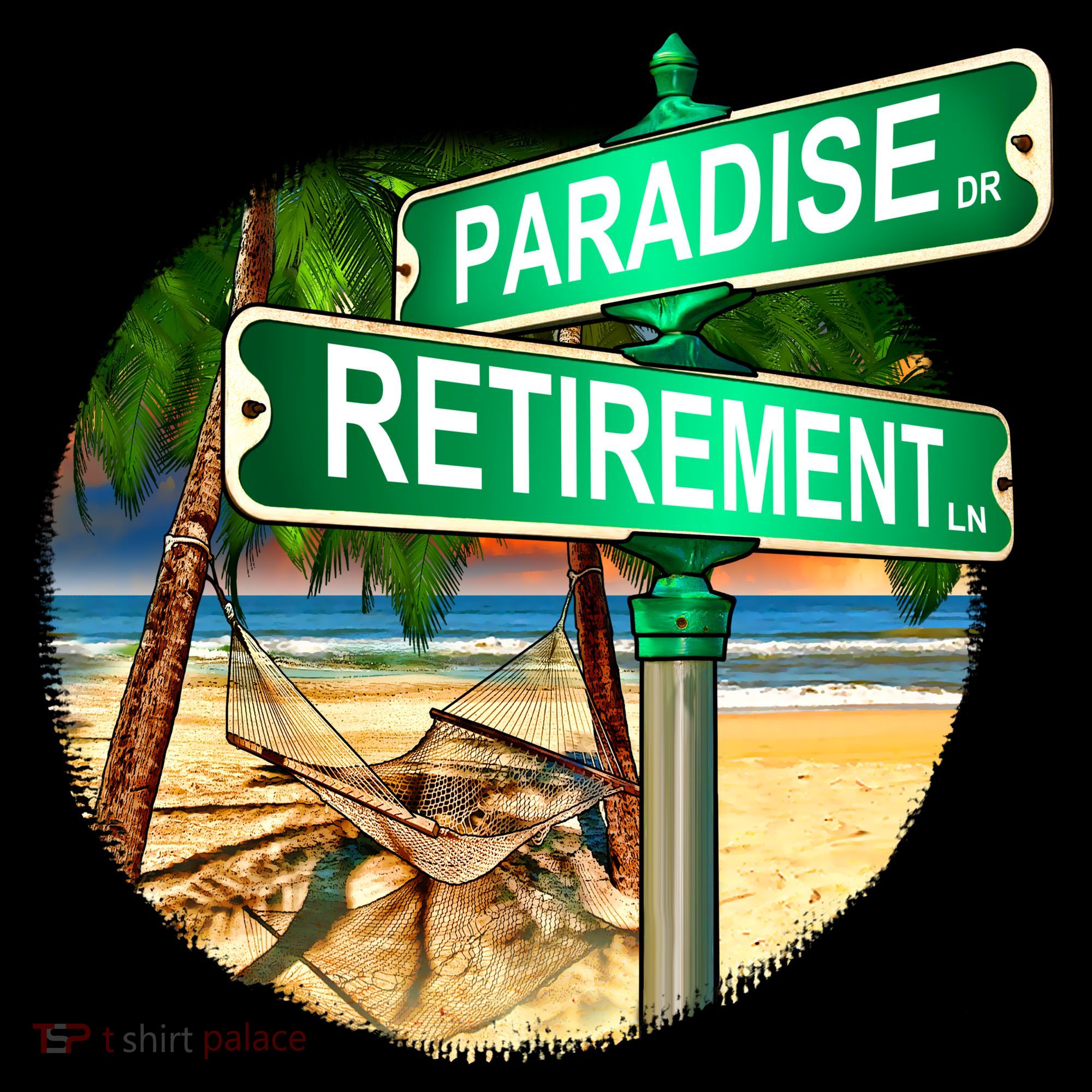 Paradise Dr Retirement Ln Pajama Set