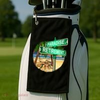 Paradise Dr Retirement Ln Golf Towel thumb 2