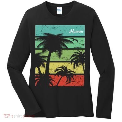 Paradise In Hawaii Women's Long Sleeve Shirt