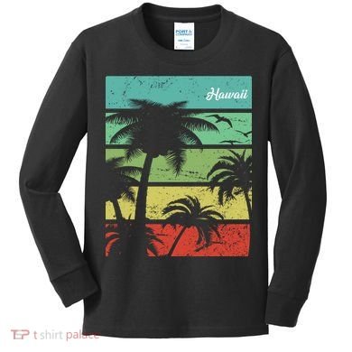 Paradise In Hawaii Kids Long Sleeve Shirt