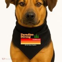 Paradise Strong Camp Fire California USA-Made Doggie Bandana thumb 1