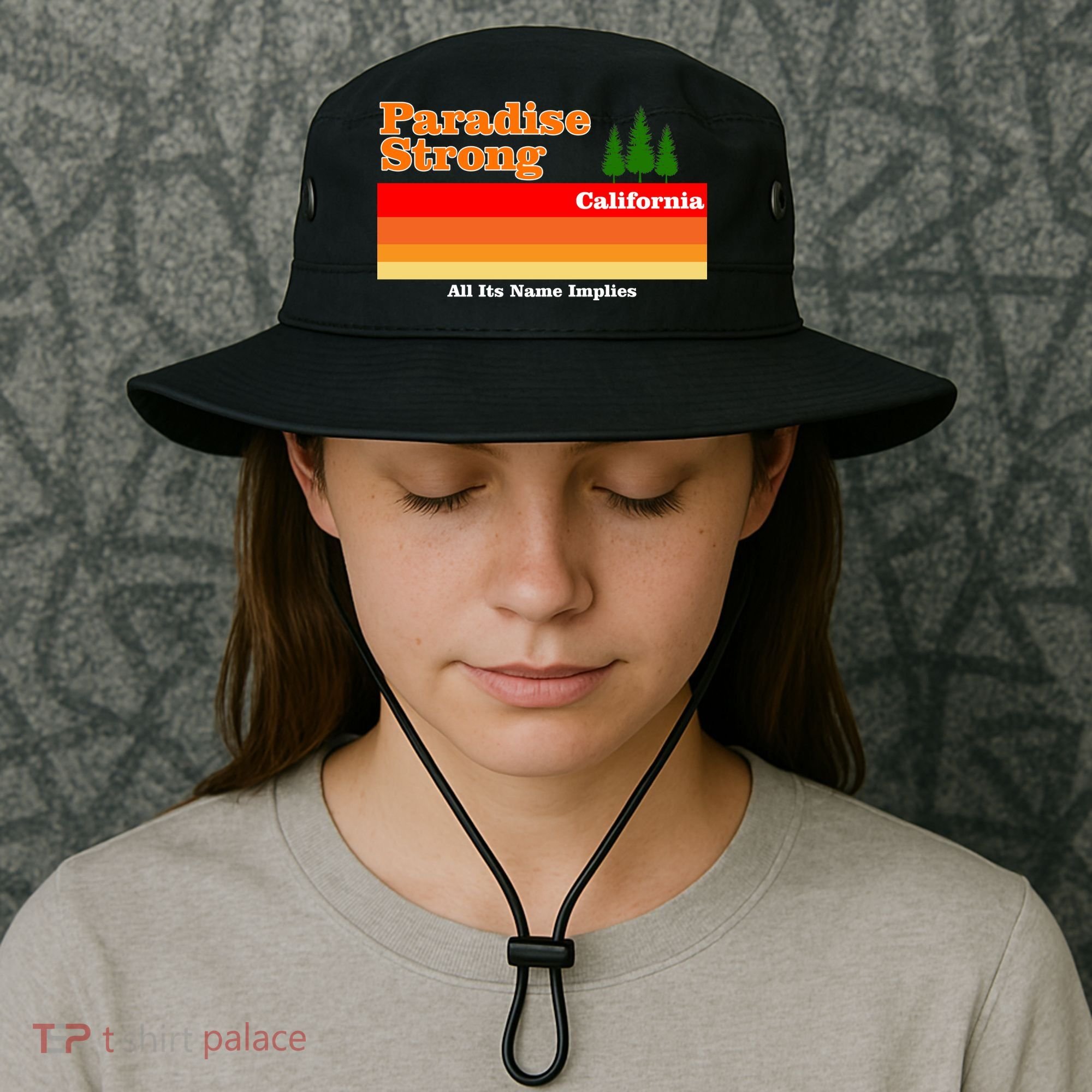 Paradise Strong Camp Fire California Bucket Hat