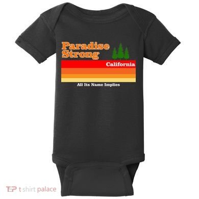 Paradise Strong Camp Fire California Baby Bodysuit