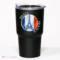 Paris France Peace Eiffel Tower Flag Tumbler thumb 0