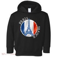 Paris France Peace Eiffel Tower Flag Toddler Hoodie thumb 0