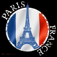 Paris France Peace Eiffel Tower Flag Women's Long Sleeve Shirt thumb 2
