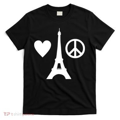 Paris Peace Sign Eiffel Tower T-Shirt