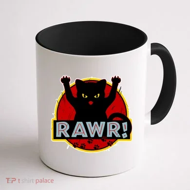 Parody Cat Rawr Logo Coffee Mug back