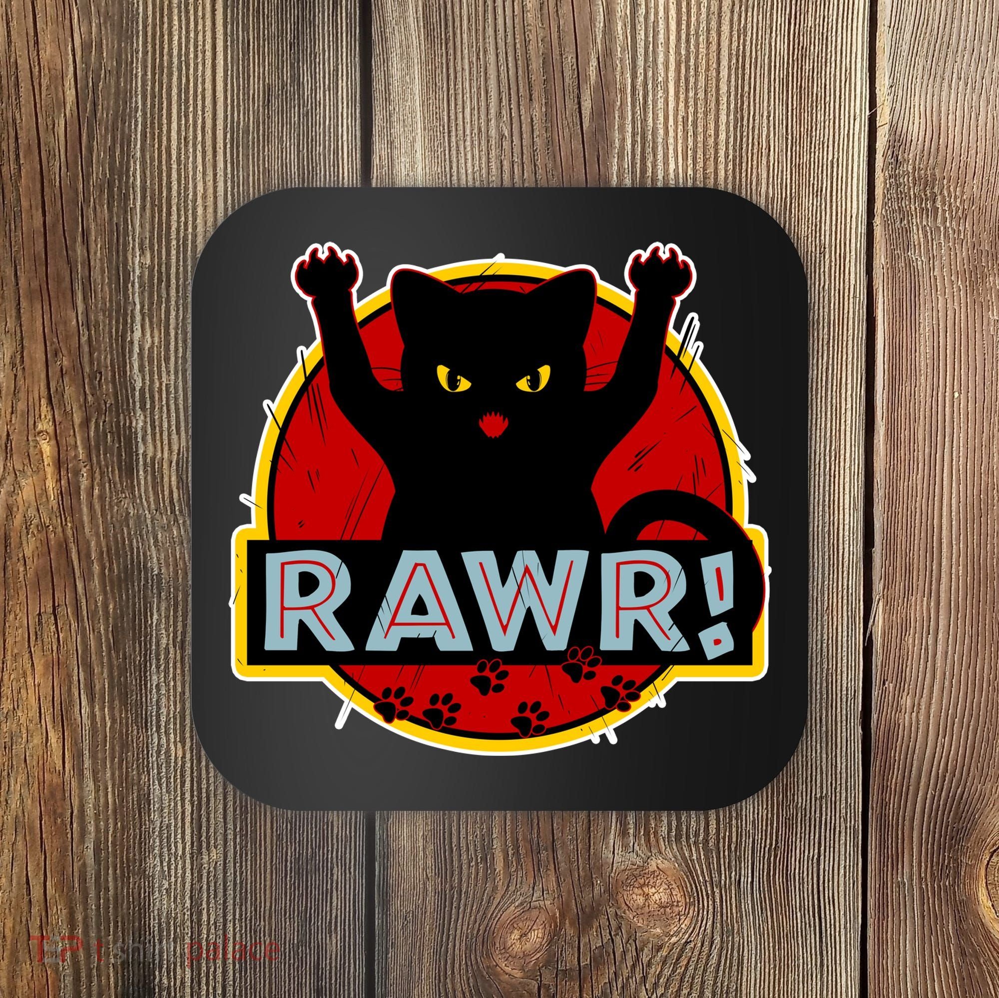 Parody Cat Rawr Logo Coaster
