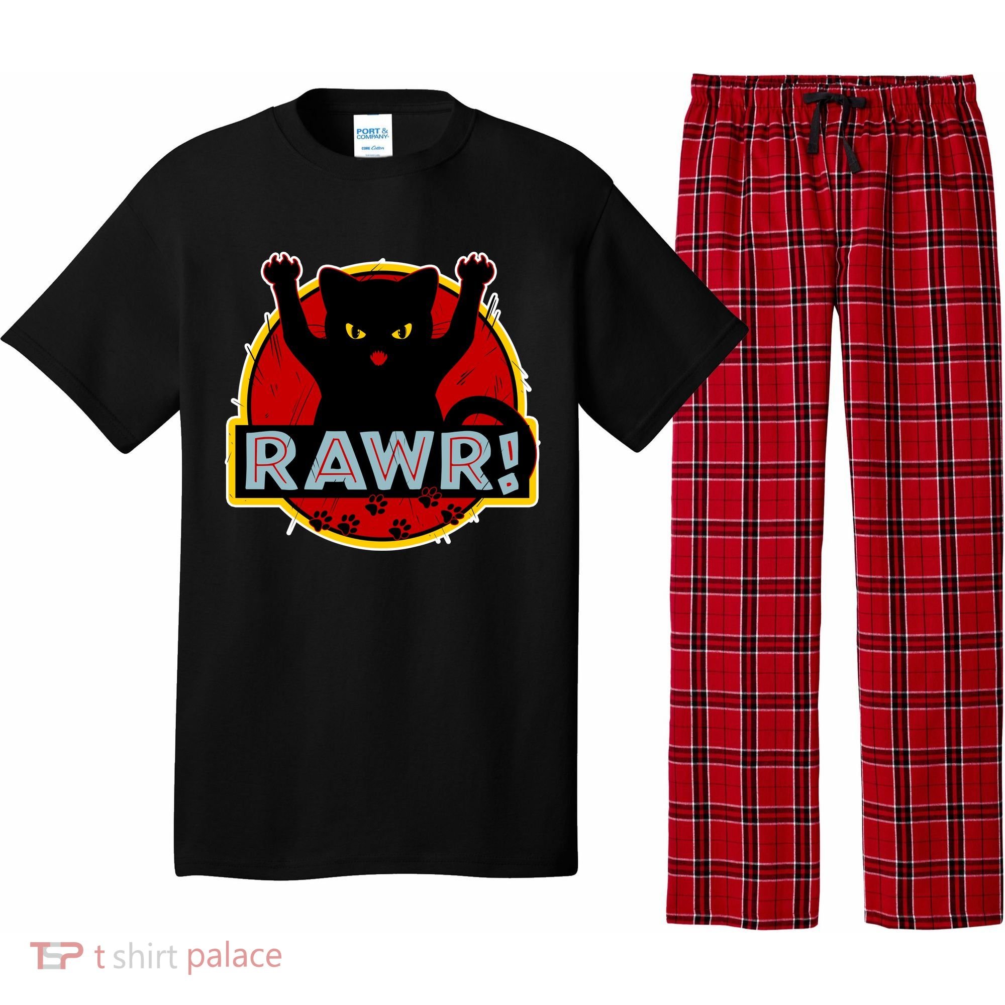 Parody Cat Rawr Logo Pajama Set