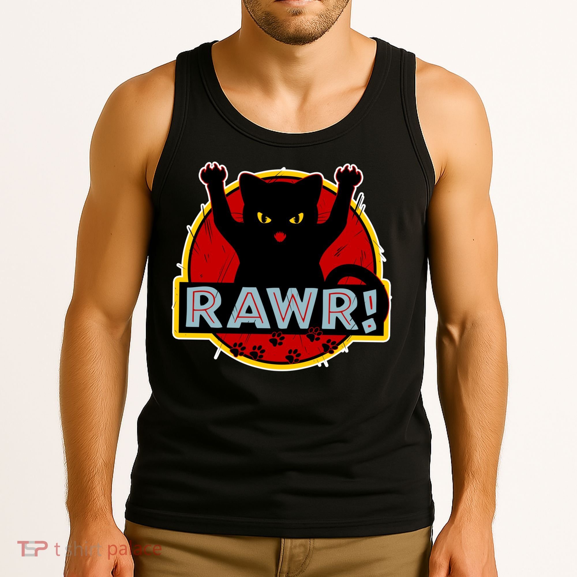 Parody Cat Rawr Logo Tank Top