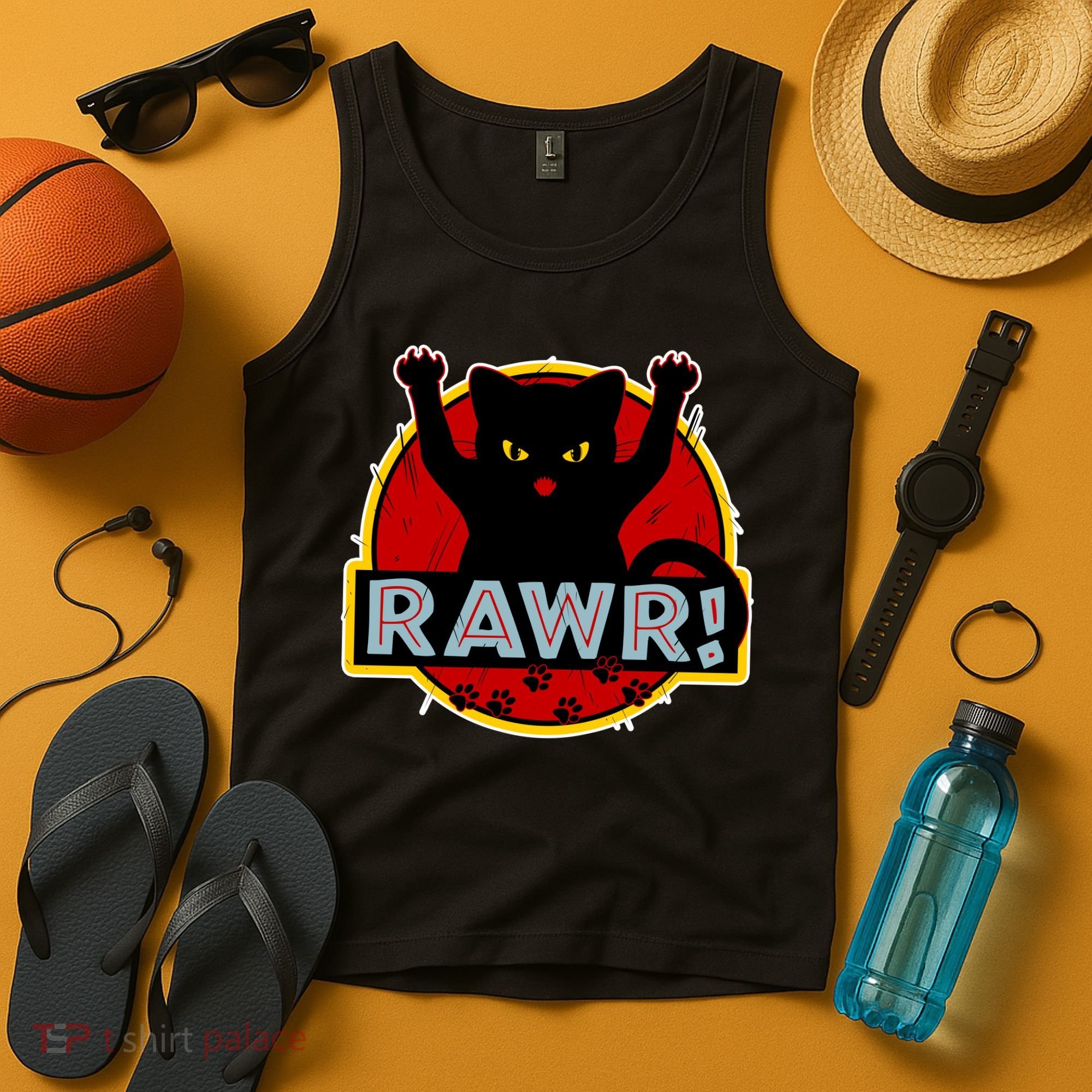 Parody Cat Rawr Logo Tank Top