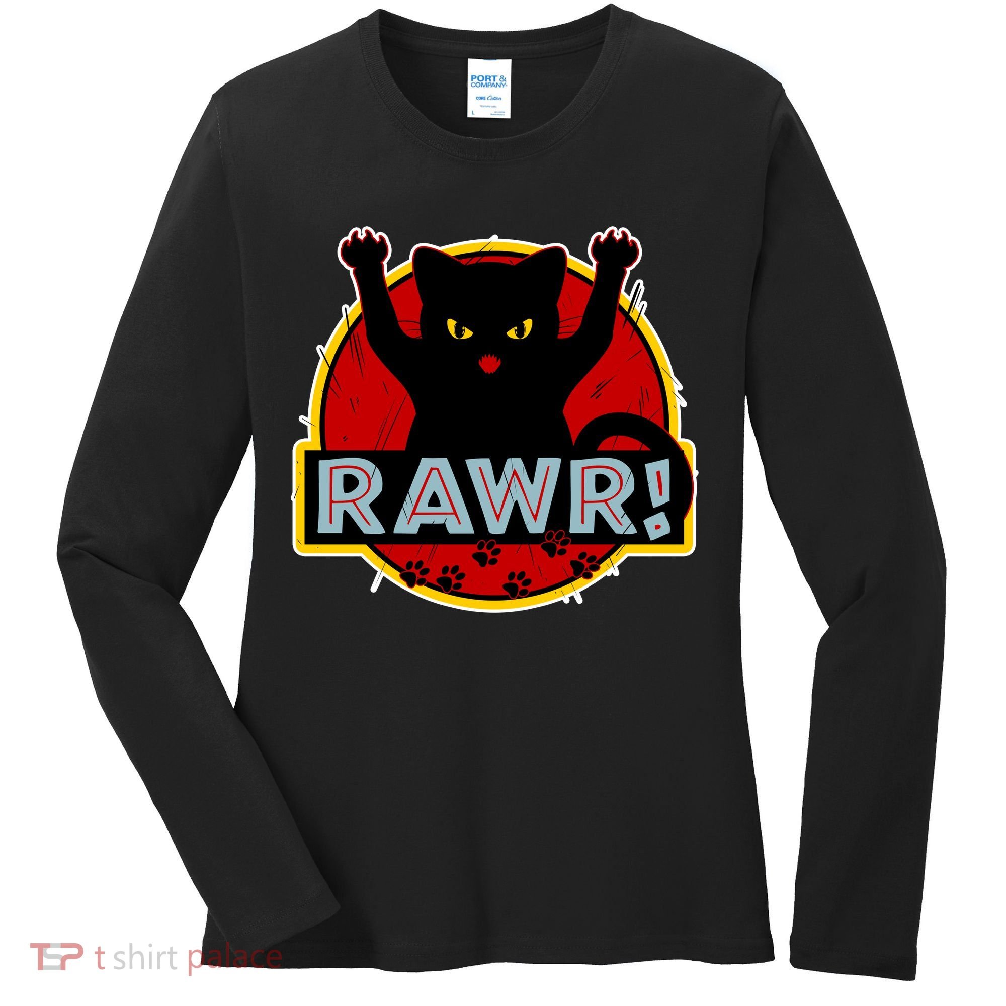 Parody Cat Rawr Logo Women's Long Sleeve Shirt