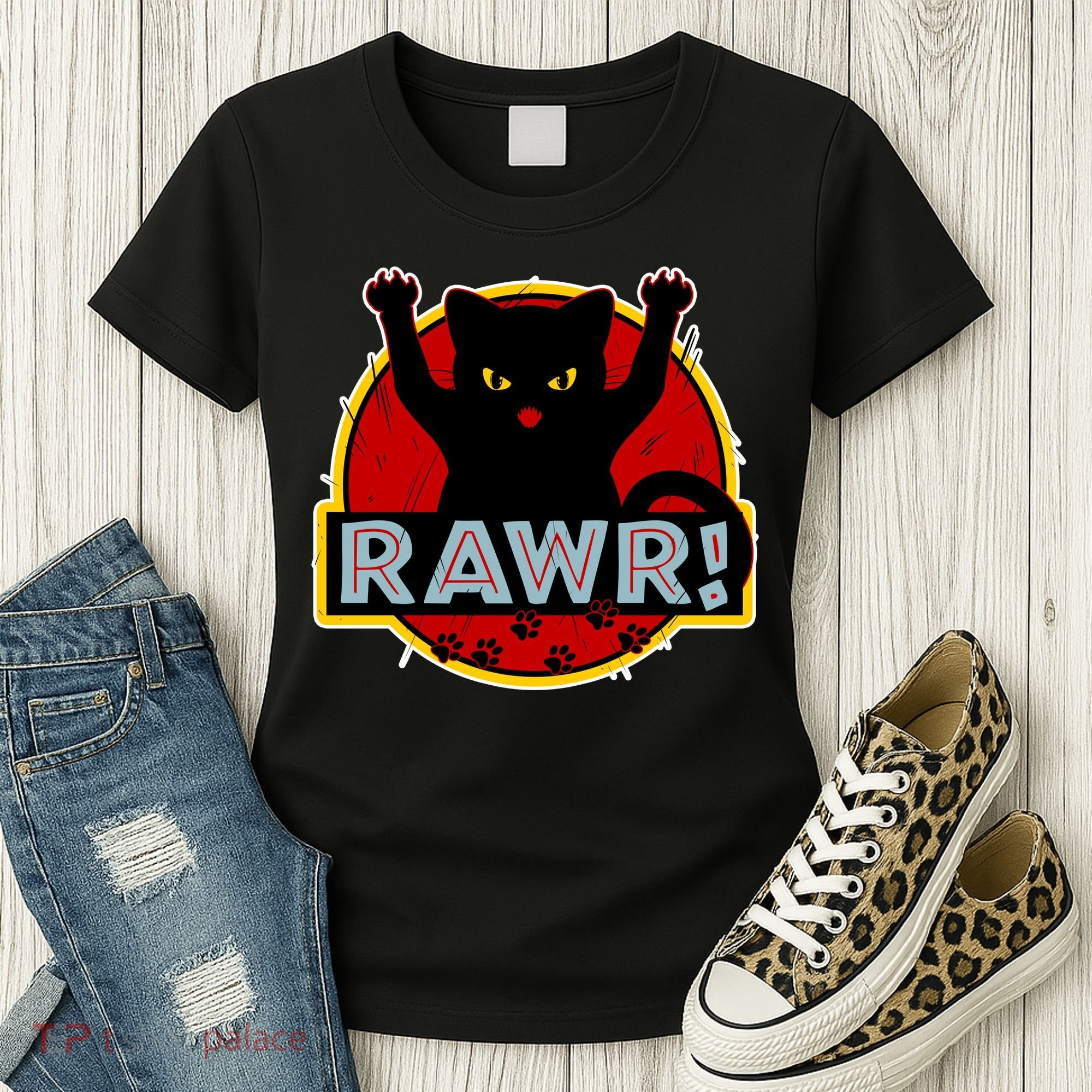 Parody Cat Rawr Logo Women's T-Shirt