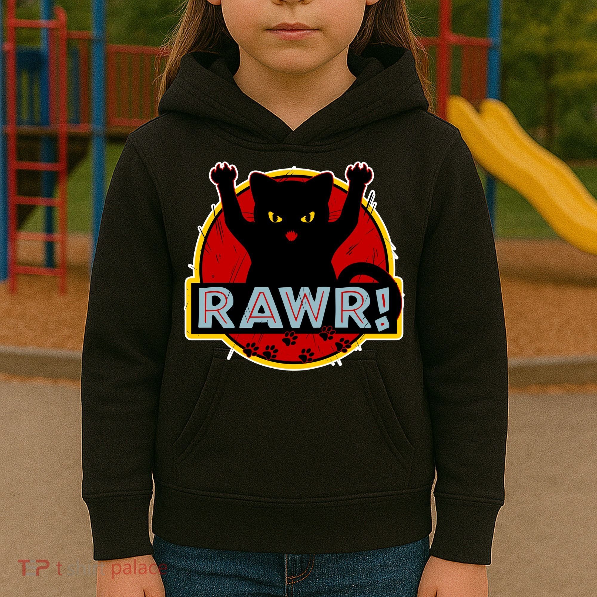 Parody Cat Rawr Logo Kids Hoodie