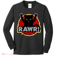 Parody Cat Rawr Logo Kids Long Sleeve Shirt thumb 0