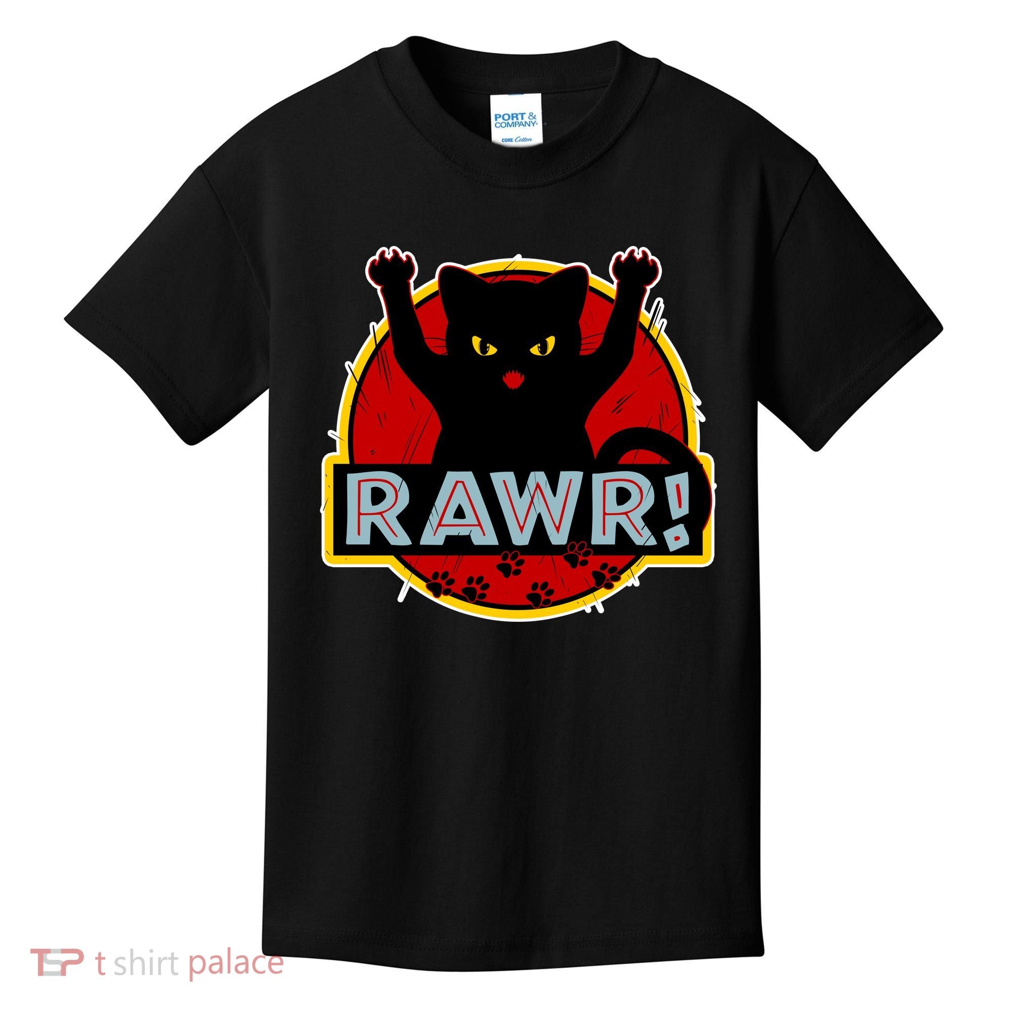 Parody Cat Rawr Logo Kids T-Shirt